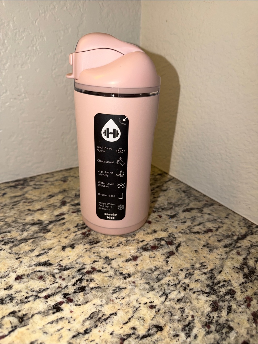 Hydrojug Ease2o 14oz Dusty Rose
